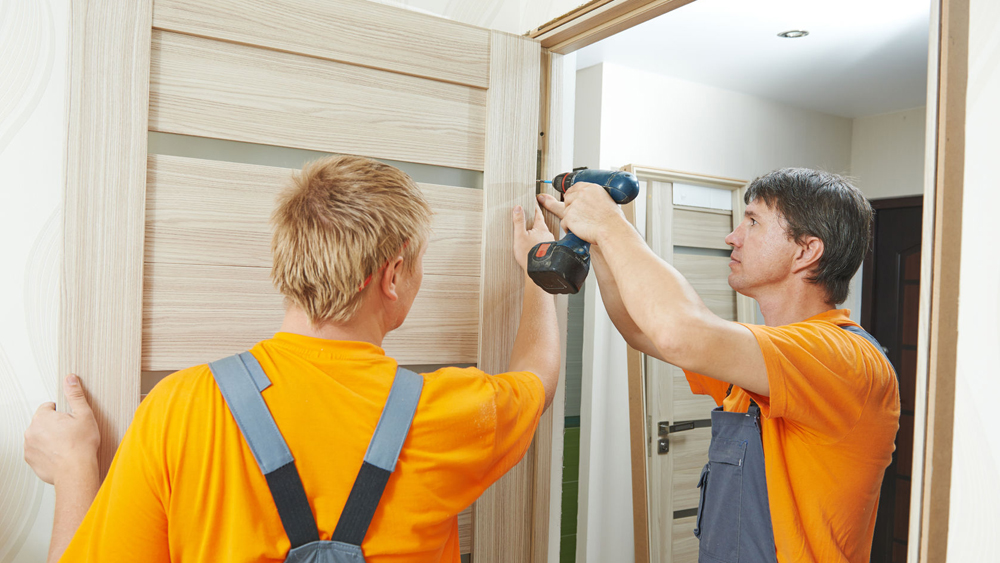 how to hang a door